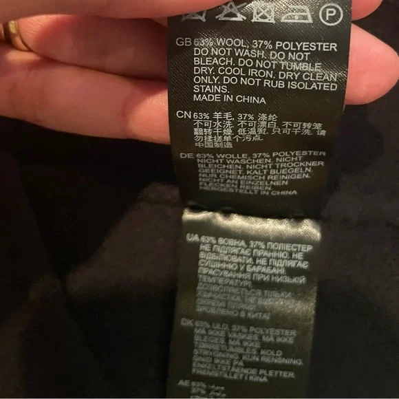 Reiss Maeve Wool Blend Double Breasted Coat NWT US 0 - Picture 13 of 14